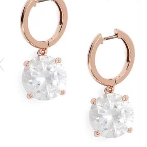 $58 Kate Spade in a flash Huggie hoop rose - Picture 1 of 6